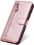 iPhone 13 Pro Için Çizilmez Fermuarlı Deri Cüzdan Tasarımlı Telefon Kılıfı - Rose Gold (Yurt Dışından) 2