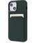 iPhone 13 Için Kauçuk Yüzeyli Kartlıklı Çizilmez Pc + Tpu Telefon Kılıfı - Siyah/yeşil (Yurt Dışından) 3
