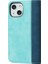 iPhone 13 Mini Için Çizilmeye Dayanıklı Çift Renkli Deri Cüzdan Tasarımlı Telefon Kılıfı - Mavi (Yurt Dışından) 5
