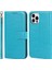 iPhone 12 Mini Için R61 Desenli Cüzdan Tasarımlı Dayanıklı Pu Deri Telefon Kılıfı - Mavi (Yurt Dışından) 1