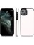 iPhone 13 Mini Için Çizilmeye Dayanıklı Standlı Pu Deri Kaplamalı Tpu Telefon Kılıfı - Beyaz (Yurt Dışından) 4