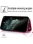 iPhone 13 Mini Için Çizilmeye Dayanıklı Standlı Pu Deri Kaplamalı Tpu Telefon Kılıfı - Rose (Yurt Dışından) 3