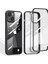 iPhone 13 Için Çizilmeye Dayanıklı Çift Taraflı Temperli Cam + Tpu Telefon Kılıfı - Siyah (Yurt Dışından) 4