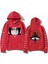 Büyük Beden Japon Dijital Baskılı Kapüşonlu Oversize %100 Pamuk Dokuma Erkek Sweatshirt 1