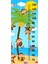 Çocuk Odası Bebek Odası Maymunlar Boy Cetveli Boy Ölçer Sticker 2