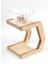V60 Filtre Kahve Demleme Set Cam Dripper / Pour Over Ahşap Stand Cam Seti V1 1