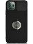 Caseworld Apple iPhone 11 Pro Max Kapak Kamera Korumalı Yüzüklü Pastel Silikon Kılıf - Siyah 2