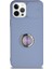 Caseworld Apple iPhone 12 Pro Max Kapak Kamera Korumalı Yüzüklü Pastel Silikon Kılıf - Lila 2