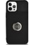 Caseworld Apple iPhone 12 Pro Max Kapak Kamera Korumalı Yüzüklü Pastel Silikon Kılıf - Siyah 2