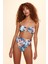 Klain Halkalı Soft Starplez Bikini Tek Üst Çiçek Desenli 229113 2