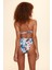 Angela High Leg Bikini Tek Alt Çiçek Desenli 229209 1