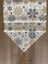 Snowy Red Kar Tanesi Desenli Runner Siyah - Gold - Krem 40 x 150 cm 2