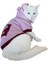Pink Burgundy Bee Kapşonlu Sweatshirt Kedi Kıyafeti 2