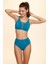 Bardot Yüksek Bel Bikini Tek Alt Petrol 229204 3