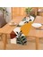 Renkli Zeminli Onedraw Çizimli Yaprak Desenli Dijital Baskılı Modern Runner 1