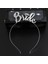 Gümüş Renk Bride Yazılı Metal Gelin Tacı Bride Taç 3