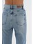 Açık Mavi Yüksek Bel Slim Straight Fit Dizi Yıpratmalı Fermuarlı Jean Pantolon C 4694-005 5