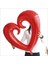 İçi Boş Kalp Folyo Balon, 100cm - Kırmızı 3