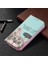 iPhone 13 Mini 5.4 Inç Uyumlu Desen Baskılı Deri Cüzdan Tpu Telefon Kılıfı - Renkli (Yurt Dışından) 5