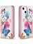 iPhone 13 Mini 5.4 Inç Uyumlu Desen Baskılı Deri Cüzdan Tpu Telefon Kılıfı - Renkli (Yurt Dışından) 1