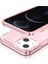 iPhone 13 Mini 5.4 Inç Uyumlu Sararma Önleyici Simli Tasarım Yumuşak Tpu + Sert Pc Darbeye Dayanıklı Telefon Kılıfı - Pembe (Yurt Dışından) 2
