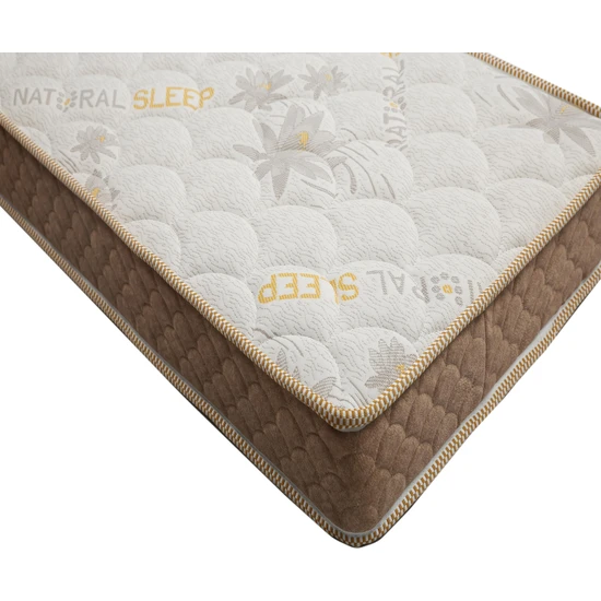 Bedart 70X120X10  Naturel Sleep Örme Pamuk Terletmeyen Kumaş Full Ortapedik Bebek Yatağı