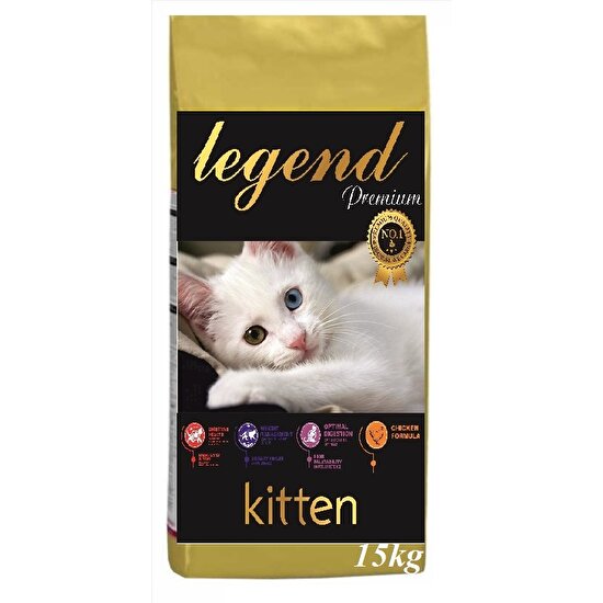 Legend Gold Kitten Düşük Tahıllı Tavuklu ve Balıklı Yavru Kedi Maması 15 kg (Gdo Içermez) Yavru Kedi Maması