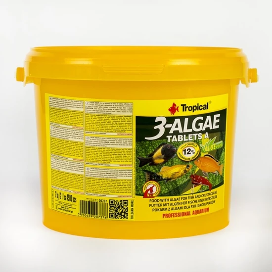 500 Adet Tropical 3-Algae Tablets A Kovadan Bölme Tablet Balık Yemi