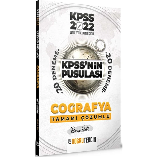 Doğru Tercih Yayınları KPSS' Nin 2022 Pusulası Coğrafya Tamamı Çözümlü 20 Deneme