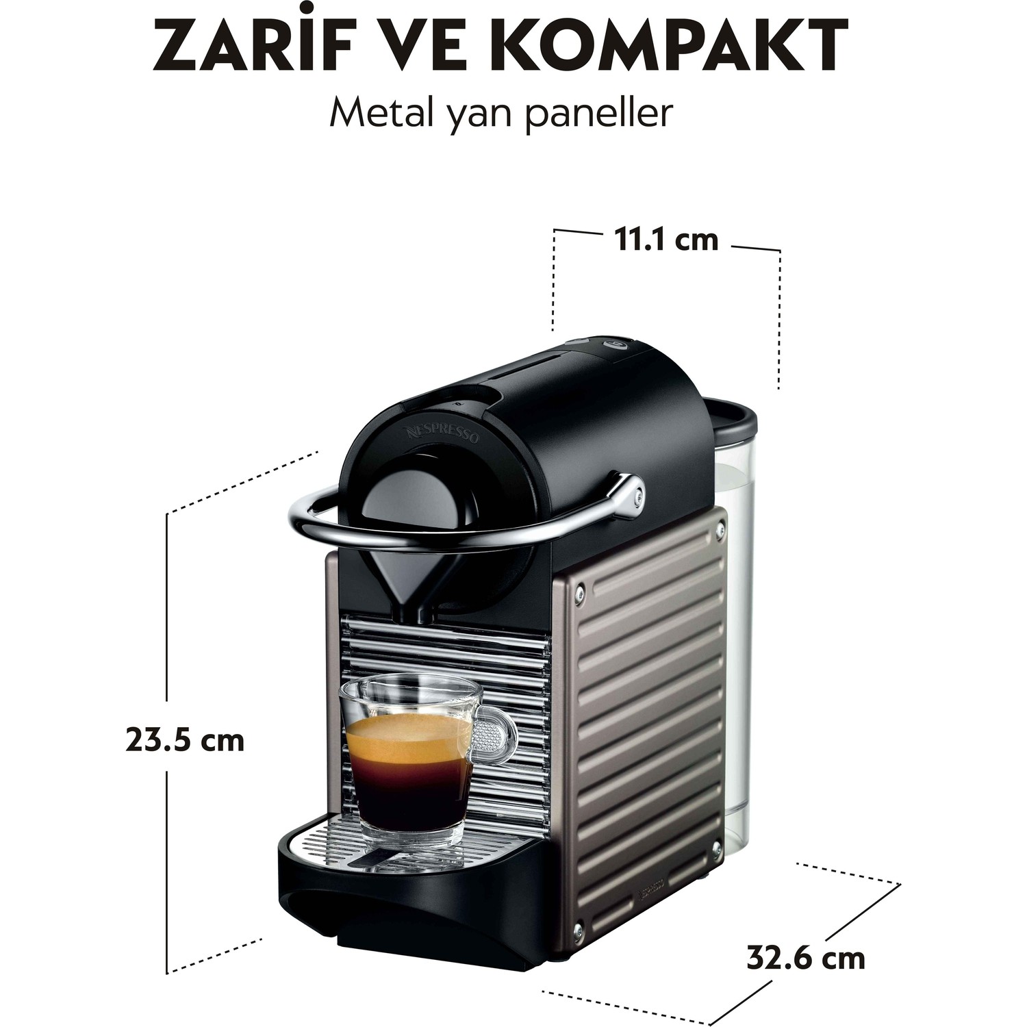 Nespresso C66T Pixie Titan Bundle Kahve 