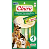 Inaba Ciao Churu Sebzeli ve Tavuklu Tamamlayacı Köpek Ödül Maması 4 x 14 gr