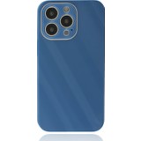 Ahk Apple iPhone 13 Pro Kılıf Glass Kapak - Mavi