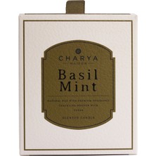 Charya Maison Basil Mint 230 G Doğal ve Vegan Mum