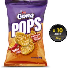 Eti Gong Pops Peynirli Acılı Mısır Patlağı 80 g x 10 Adet