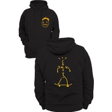 Remonz Cactus Jack Baskılı 3 Ipl. Şardonlu %100 Pamuk, Içi Polar, Çok Kalın Sweatshirt