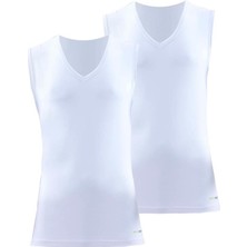 Tender Cotton 2'li V Yaka Beyaz Atlet 9677