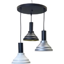 Dylight Vina Retro Metal Dekoratif 3 Lü Modern Rustik Sarkıt Avize