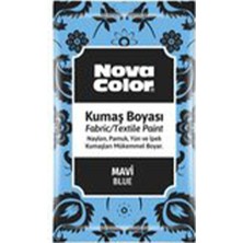 Nova Color Toz Kumaş Boyası 12 gr Mavi NC-902