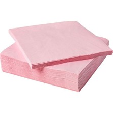 IKEA Servis Peçete 40X40 cm 50'li Pembe Renkli Peçete