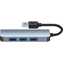 Concord BYL-2013U 4 In 1 USB 3.0 Hub Alüminyum Gövde USB Çoklayıcı Hub