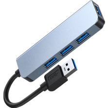 Concord BYL-2013U 4 In 1 USB 3.0 Hub Alüminyum Gövde USB Çoklayıcı Hub