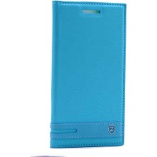 ZORE Lenovo Vibe S1 Kılıf  Elite Kapaklı Kılıf Renk Turkuaz