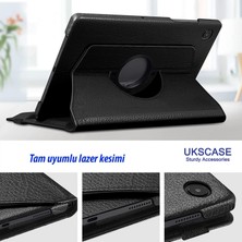 Ukscase Samsung Galaxy Tab A8 10.5 (SM-X200-X205-X207) 360° Dönebilen Standlı Kılıf