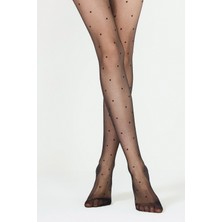 Gigi Giyim Stil Puantiyeli Siyah Külotlu Çorap