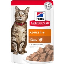 Hill's Hindili Yetişkin Kedi Pouch Konservesi 85 gr