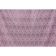 Akça Tekstil ŞAL MODEL PEMBE RENK TEK KANAT Hazır dikilmiş Pileli Fon Perde 75*260 cm