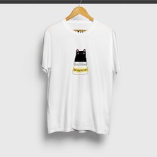 Tüşört Antidepresan Kedi Özel Tasarım %100 Pamuklu T Shirt