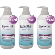 Bepanthol Sensidaily Pompalı Vücut Kremi 400 Ml 3 Adet