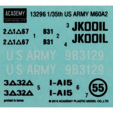 Academy 13296 1/35 Us Army M60A2 Patton Tank Maket