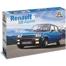 Italeri 3651S 1/24 Renault 5 Alpine Rally Arabası Demonte Plastik Maketi